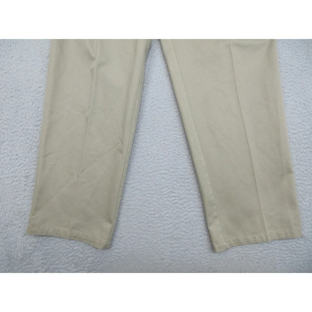 Dockers Pleated Khaki Chino Pants Mens 32x32 Beige Classic Fit Cotton Casual